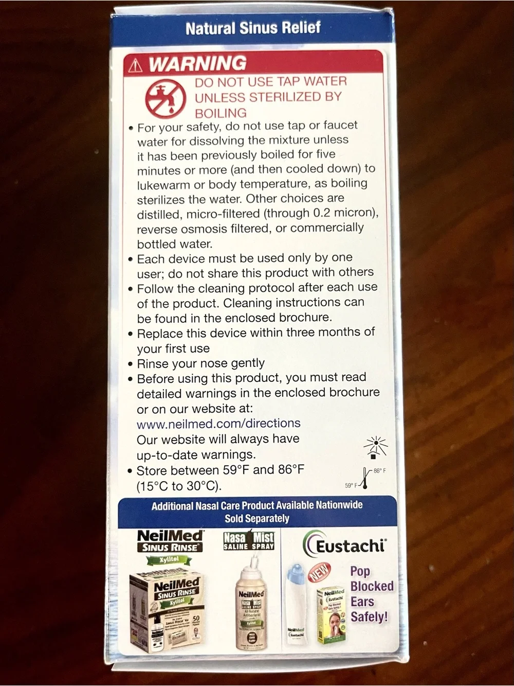 5 for $25! NeilMed Sinus Rinse Saline Nasal Irrigation Bottle & Solution!